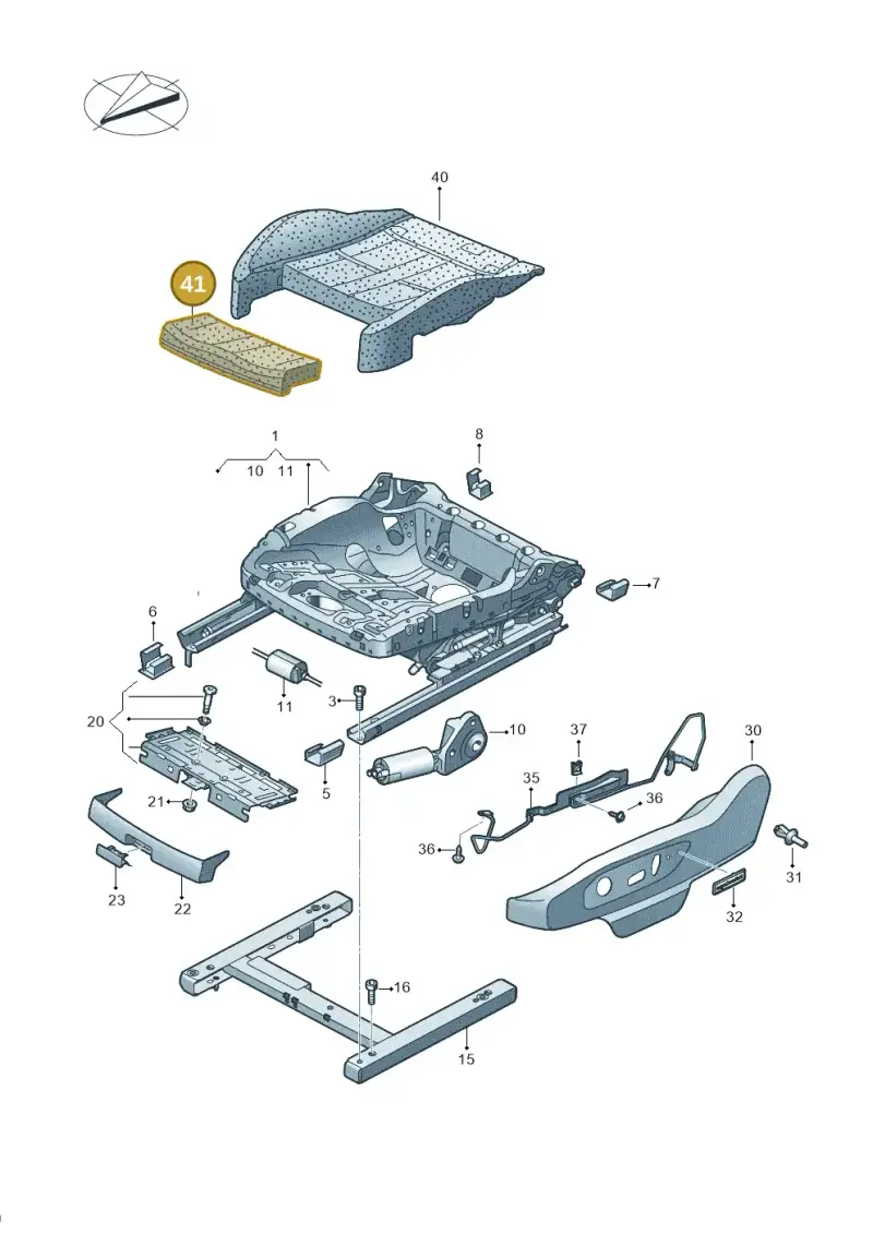 2H6881439 — Volkswagen Amarok twin cab (2022-) diagram 894881300, position 41