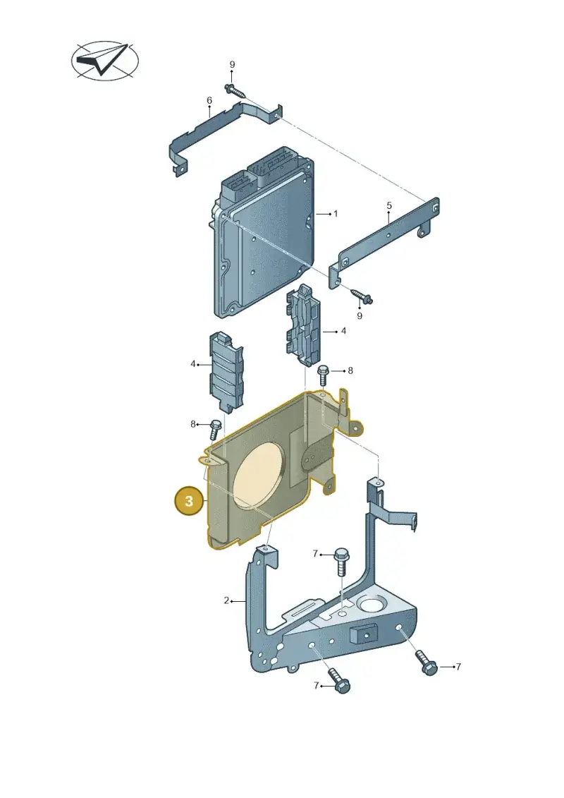 2H6906217A — Volkswagen Amarok twin cab (2012-2016) diagram 683906200, position 3