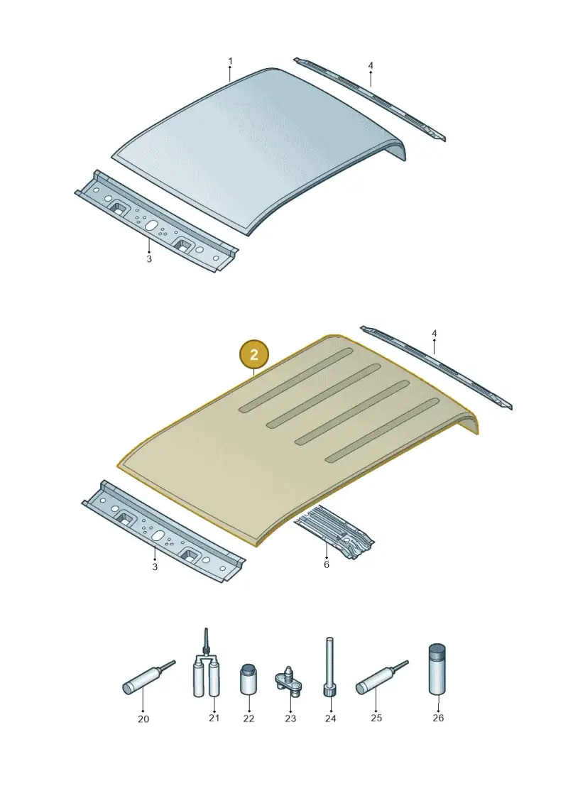 2H7817111A — Volkswagen Amarok twin cab (2022-) diagram 894817000, position 2