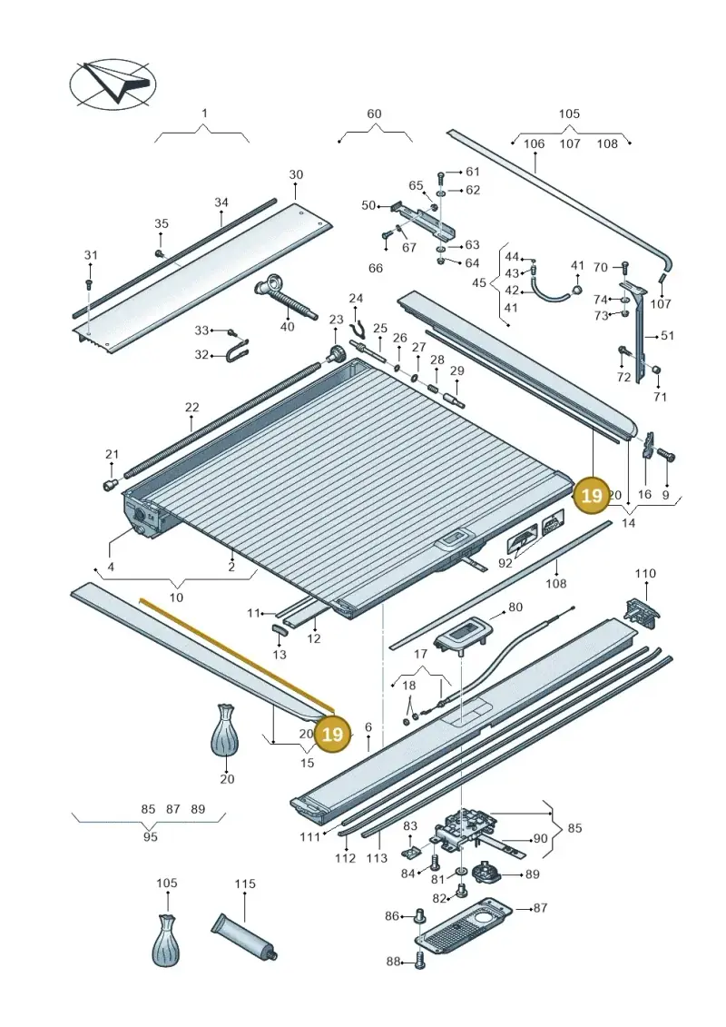 2H7860153A — Volkswagen Amarok twin cab (2022-) diagram 894860090, position 19