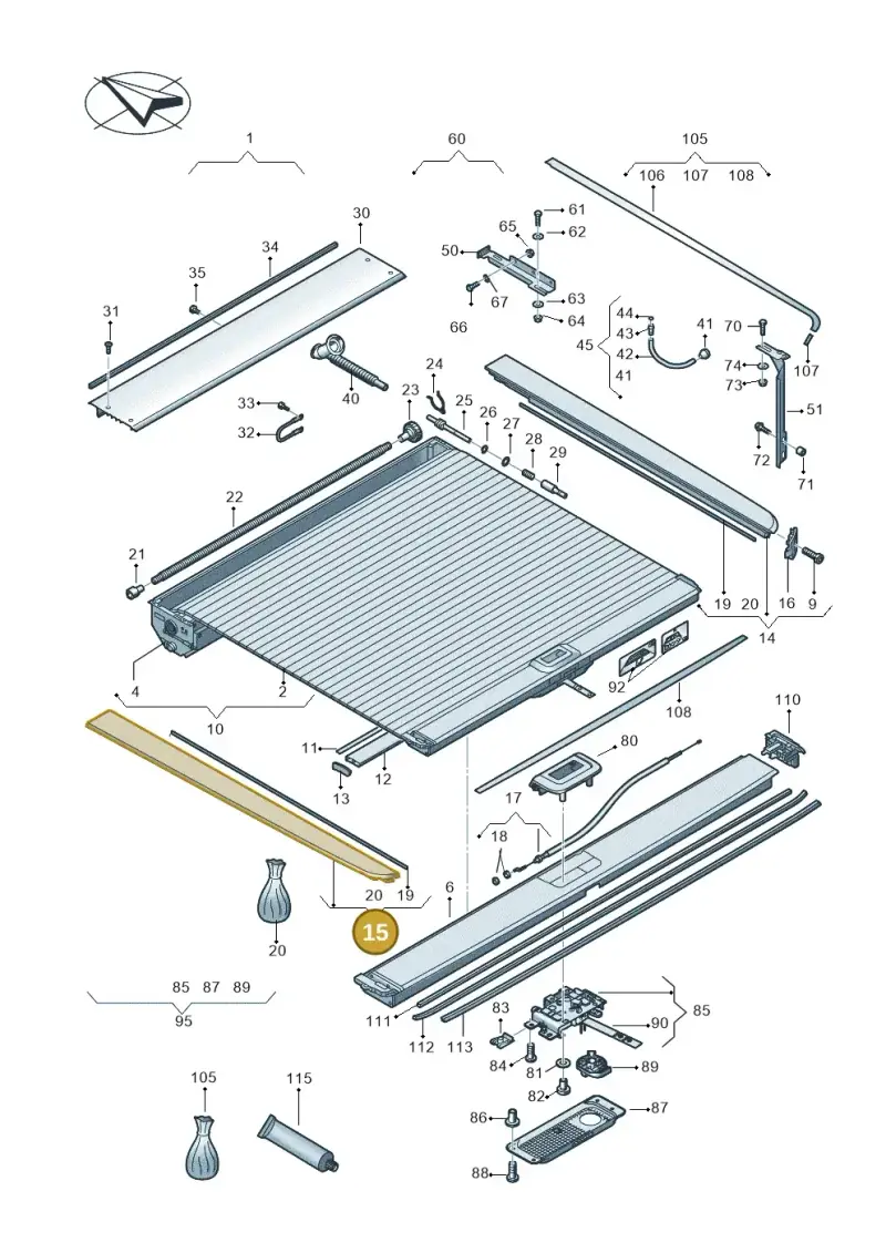 2H7860181C — Volkswagen Amarok twin cab (2022-) diagram 894860090, position 15