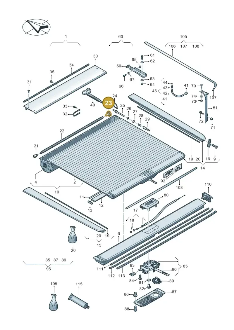 2H7861055 — Volkswagen Amarok twin cab (2022-) diagram 894860090, position 23