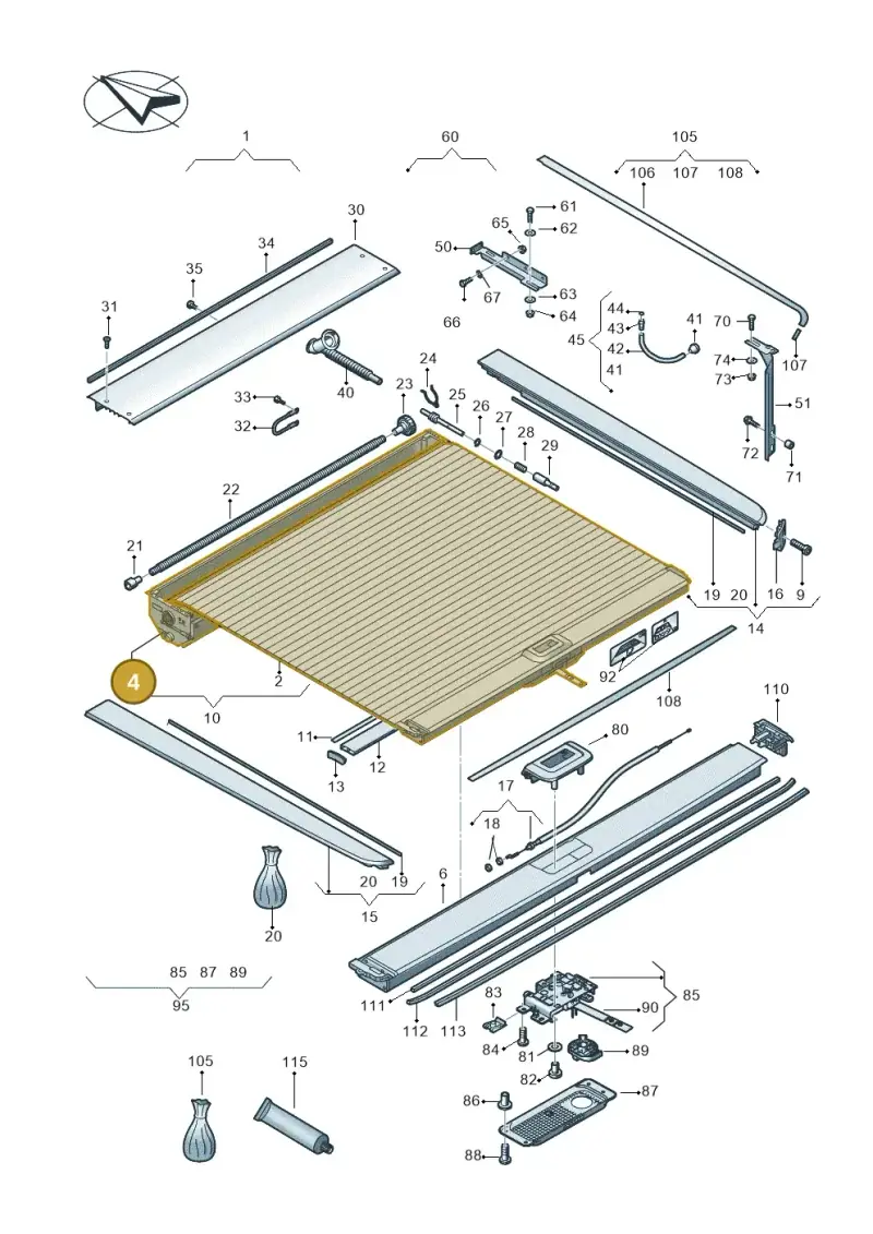 2H7861243A — Volkswagen Amarok twin cab (2022-) diagram 894860090, position 4