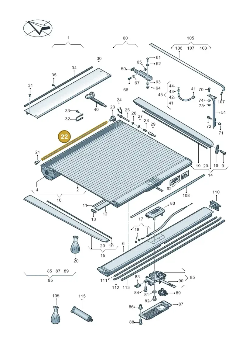 2H7861283 — Volkswagen Amarok twin cab (2022-) diagram 894860090, position 22