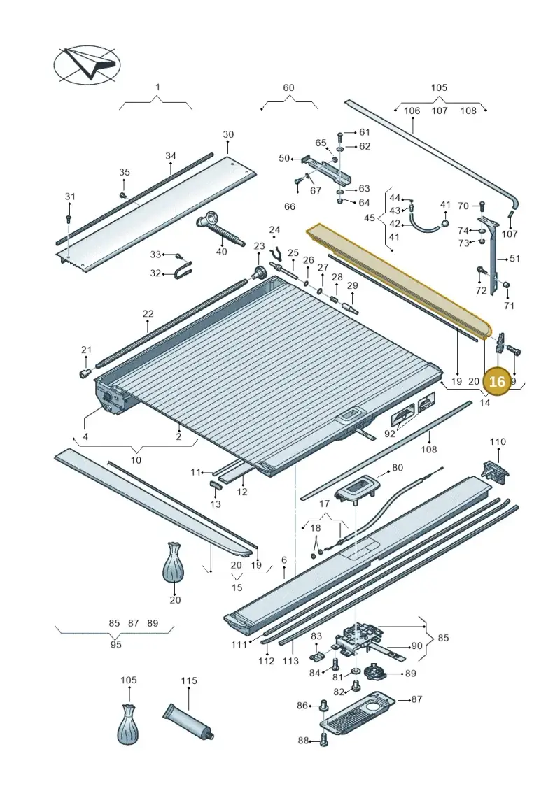 2H7861335 — Volkswagen Amarok twin cab (2022-) diagram 894860090, position 16