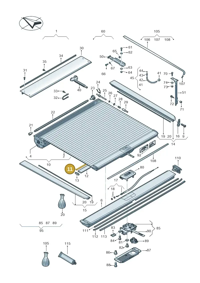 2H7861499A — Volkswagen Amarok twin cab (2022-) diagram 894860090, position 11
