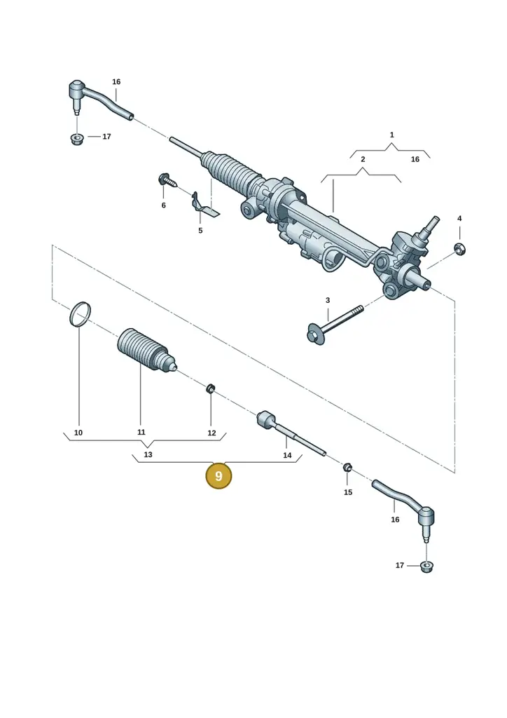 2HJ419831 — Volkswagen Amarok twin cab (2022-) diagram 2hb423350, position 9