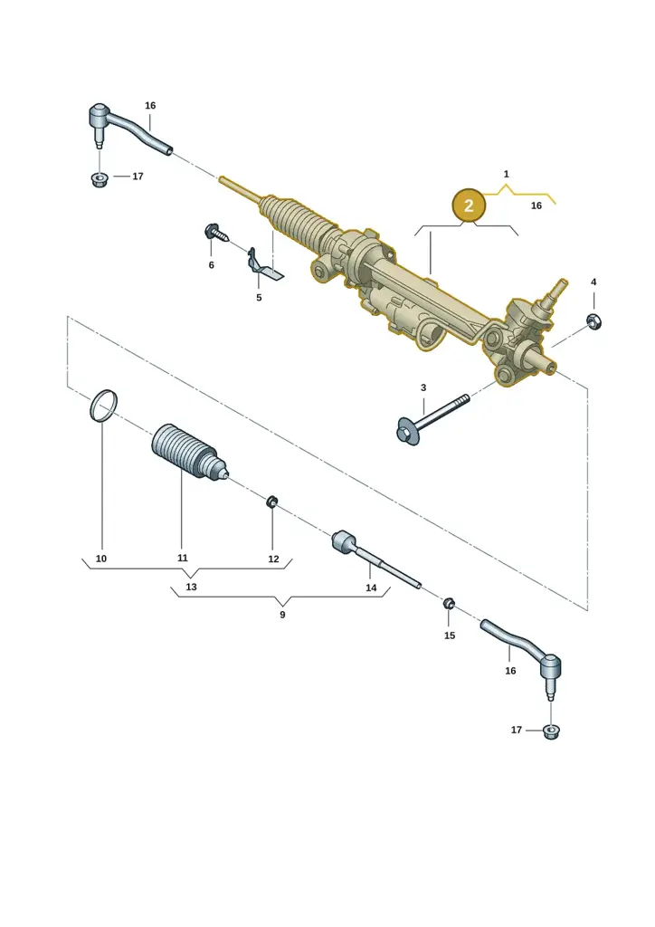 2HJ422051BE — Volkswagen Amarok twin cab (2022-) diagram 2hb423350, position 2