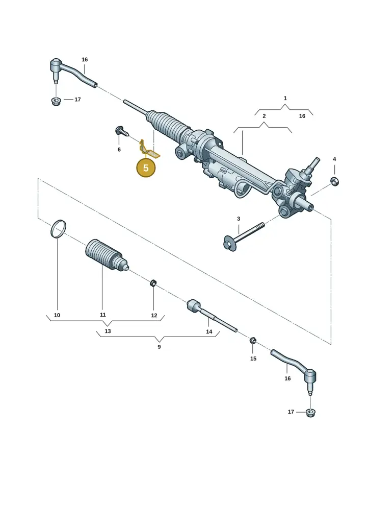 2HJ422173B — Volkswagen Amarok (2022-2025) diagram 2hb423350, position 5