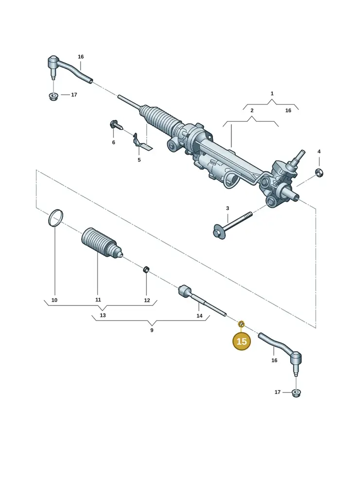 2HJ422324 — Volkswagen Amarok twin cab (2022-) diagram 2hb423350, position 15