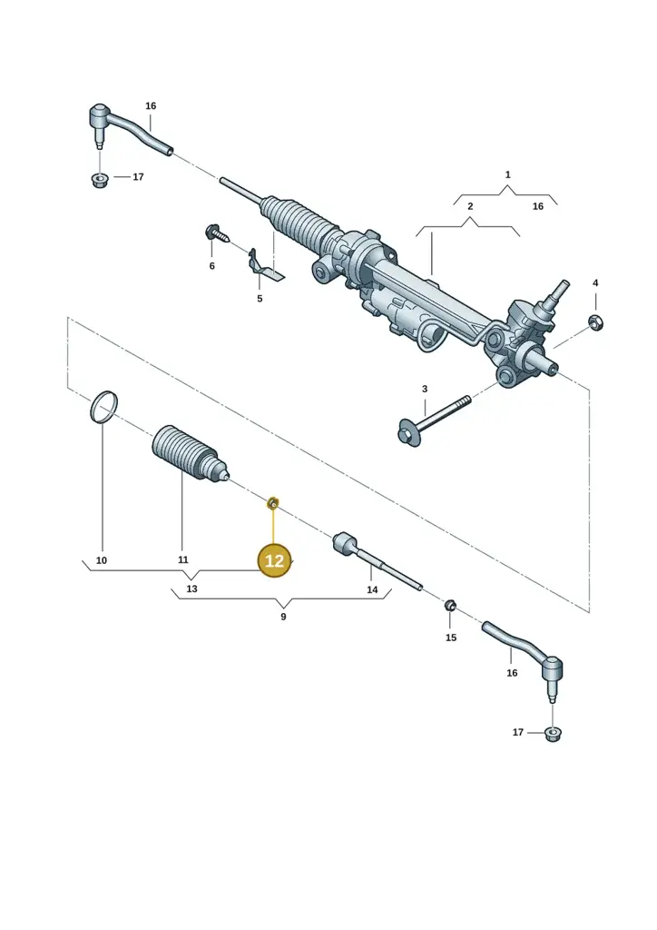 2HJ422777 — Volkswagen Amarok twin cab (2022-) diagram 2hb423350, position 12
