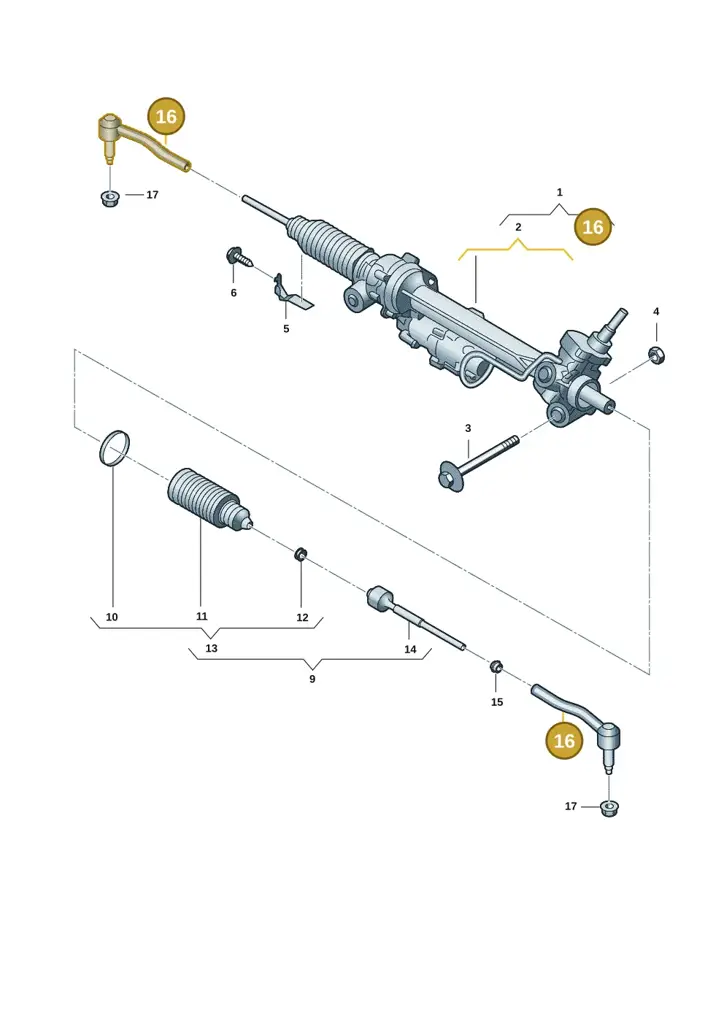 2HJ422811C — Volkswagen Amarok twin cab (2022-) diagram 2hb423350, position 16