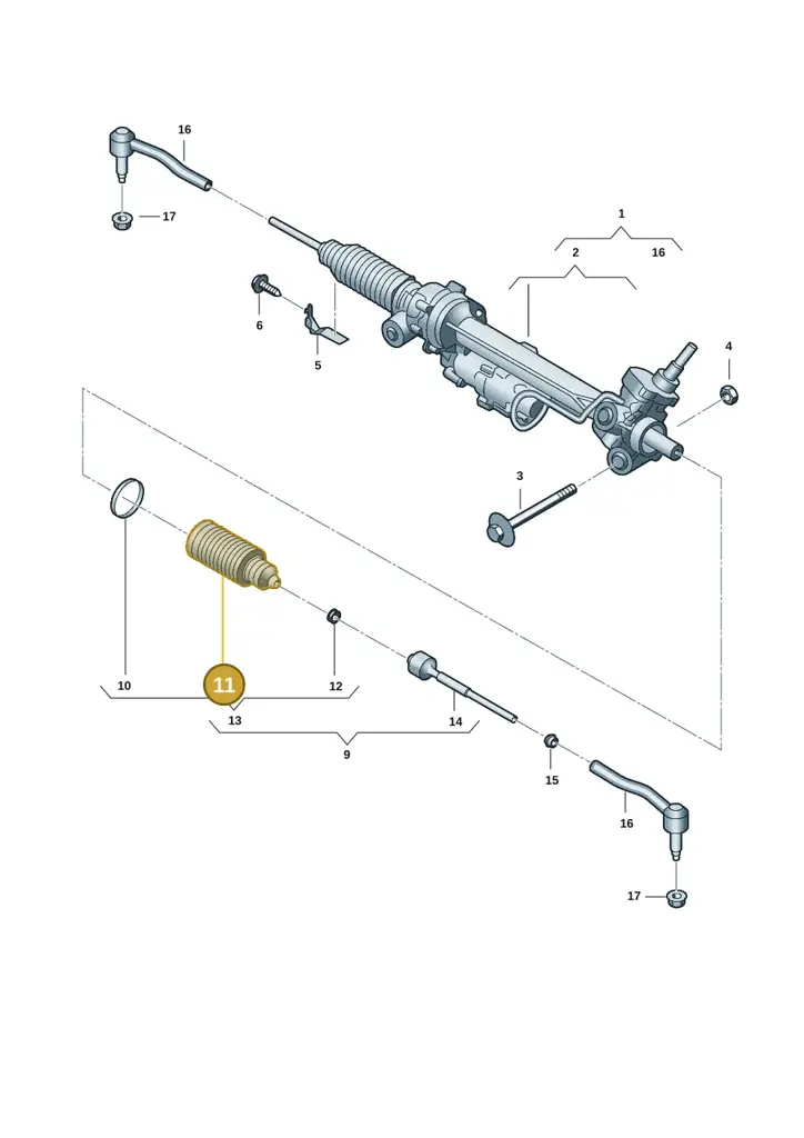 2HJ422831 — Volkswagen Amarok twin cab (2022-) diagram 2hb423350, position 11