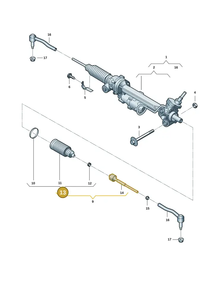 2HJ422832 — Volkswagen Amarok twin cab (2022-) diagram 2hb423350, position 13