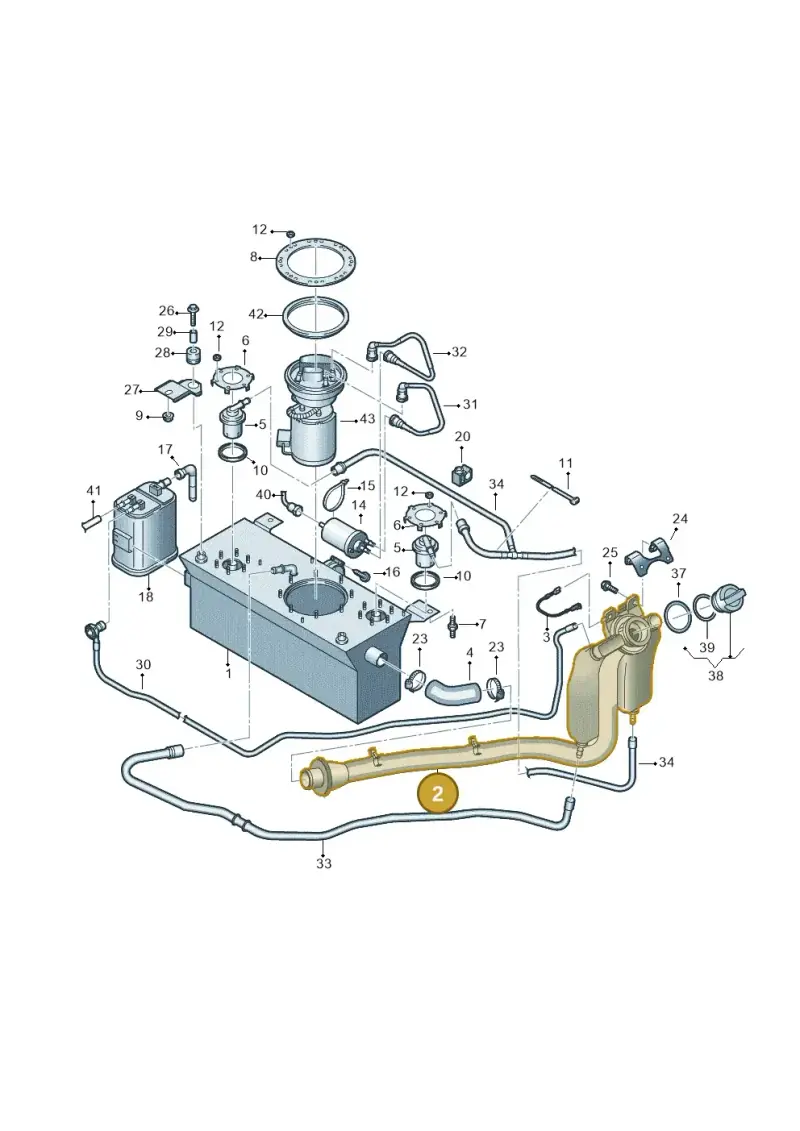 2K0201129 — Volkswagen Caddy kombi (2015-2020) diagram 866201500, position 2