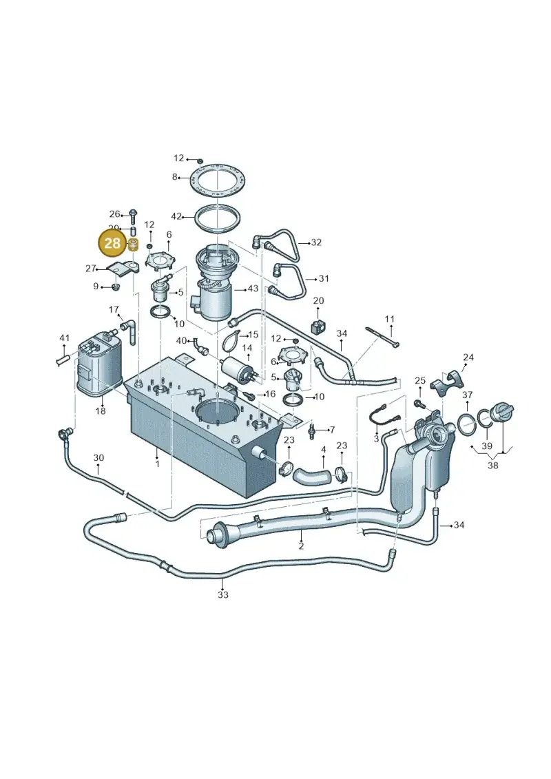 2K0201245 — Volkswagen Caddy kombi (2015-2020) diagram 866201500, position 28