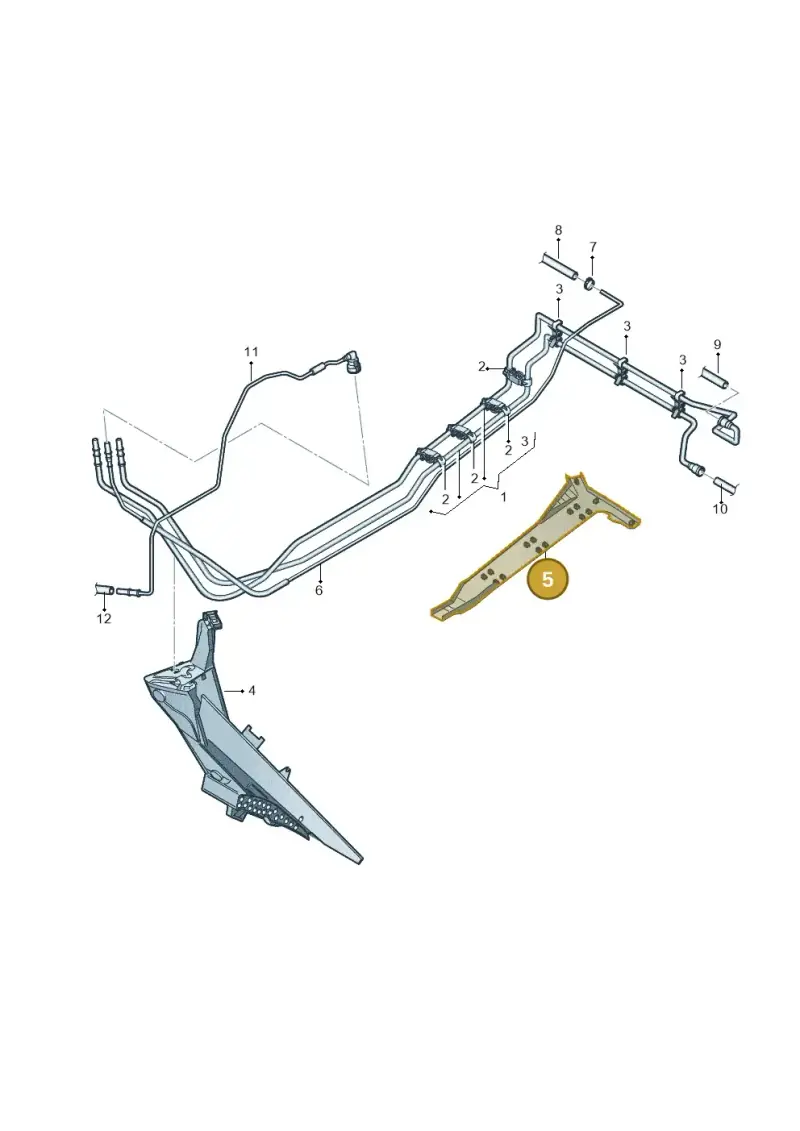 2K0201488F — Volkswagen Caddy kombi (2015-2020) diagram 690201050, position 5
