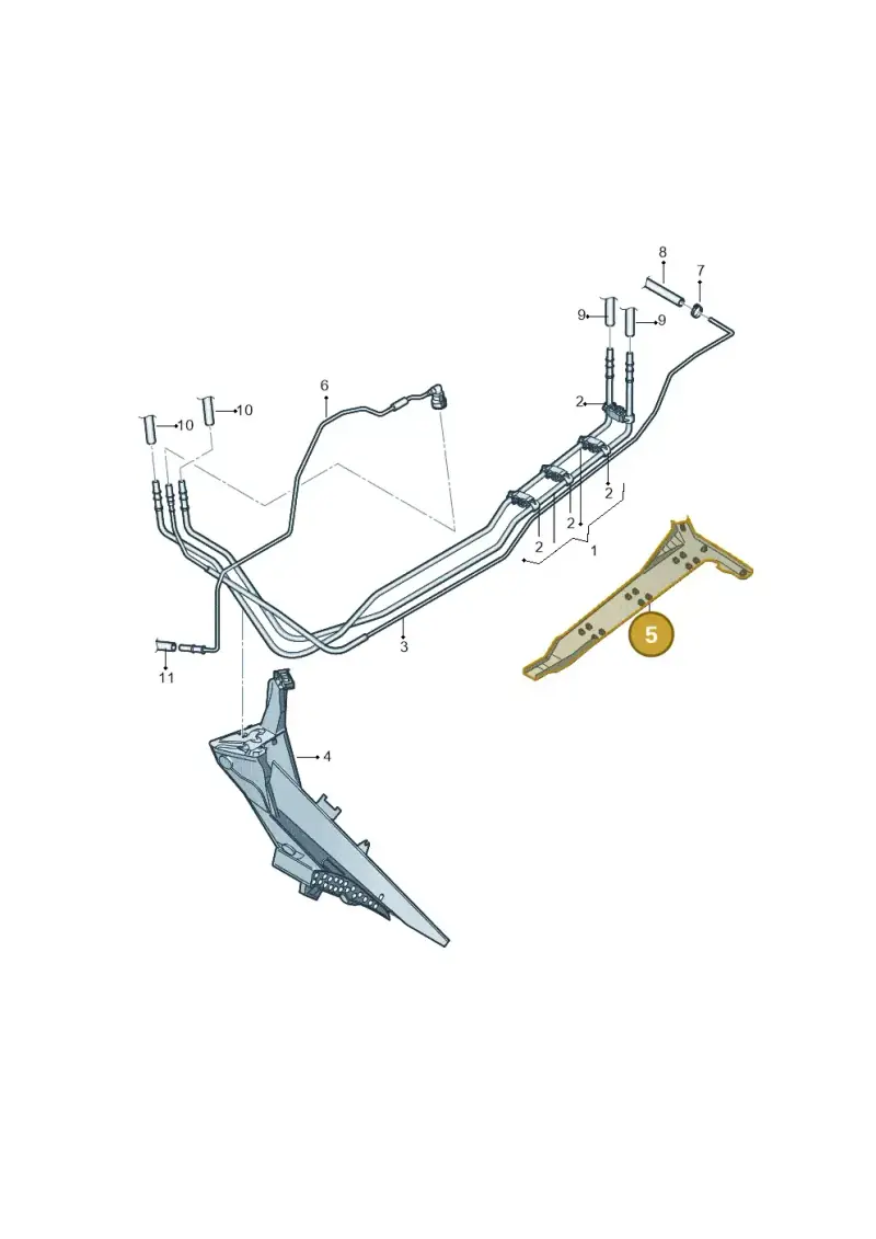 2K0201488F — Volkswagen Caddy kombi (2015-2020) diagram 690201200, position 5