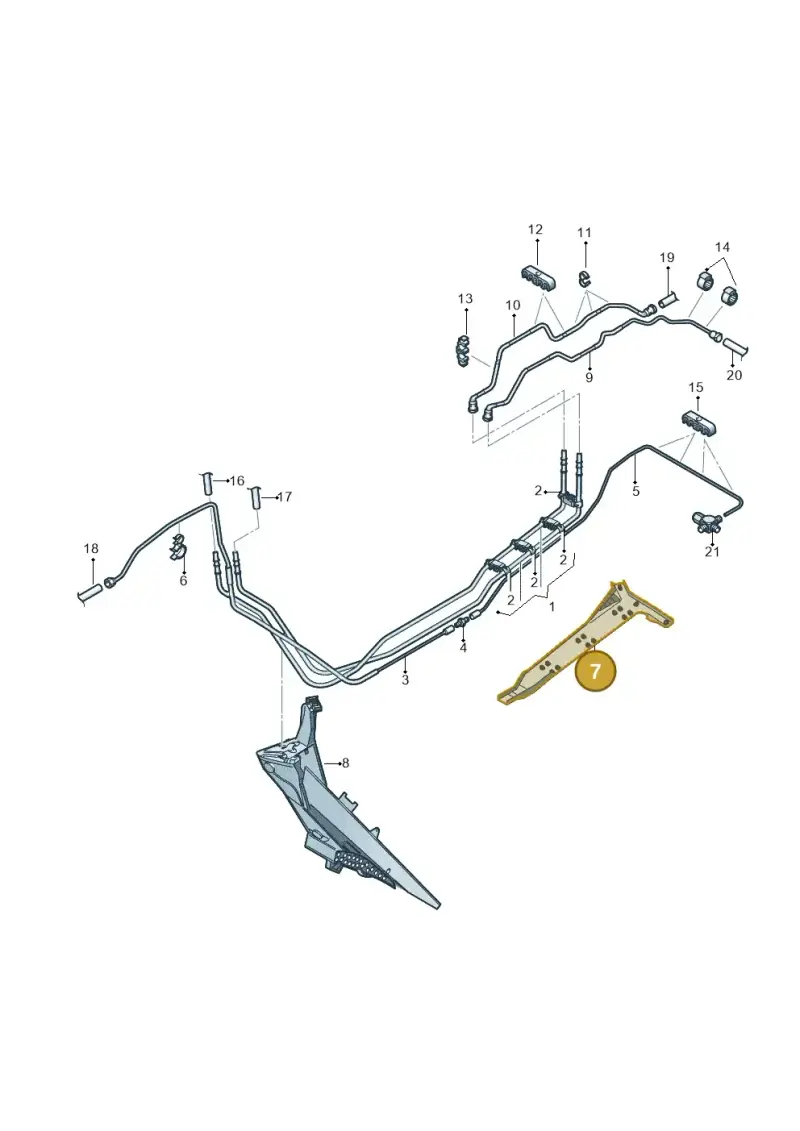 2K0201488F — Volkswagen Caddy kombi (2015-2020) diagram 866201150, position 7