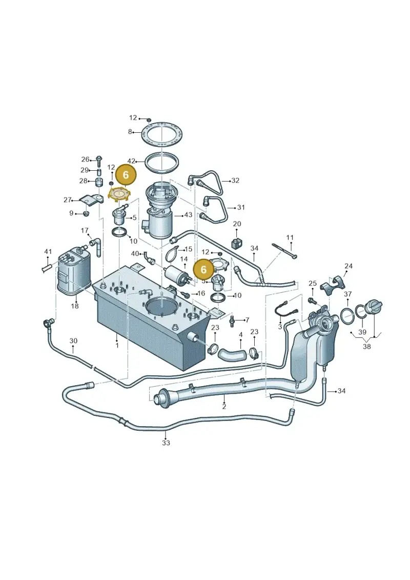 2K0201833B — Volkswagen Caddy kombi (2015-2020) diagram 866201500, position 6