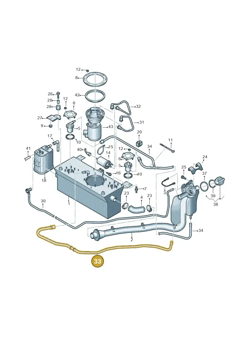 2K0201993B — Volkswagen Caddy kombi (2015-2020) diagram 866201500, position 33