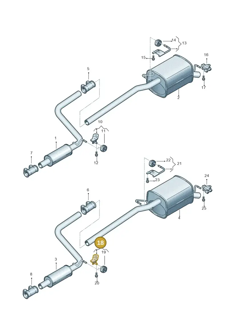 2K0253144E — Volkswagen CADDY-FAW "CN"         05> (2005-) diagram 443253750, position 18