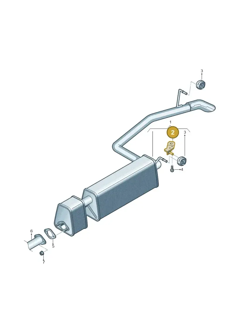 2K0253144E — Volkswagen Caddy Maxi Kombi (2010-2015) diagram 690253850, position 2