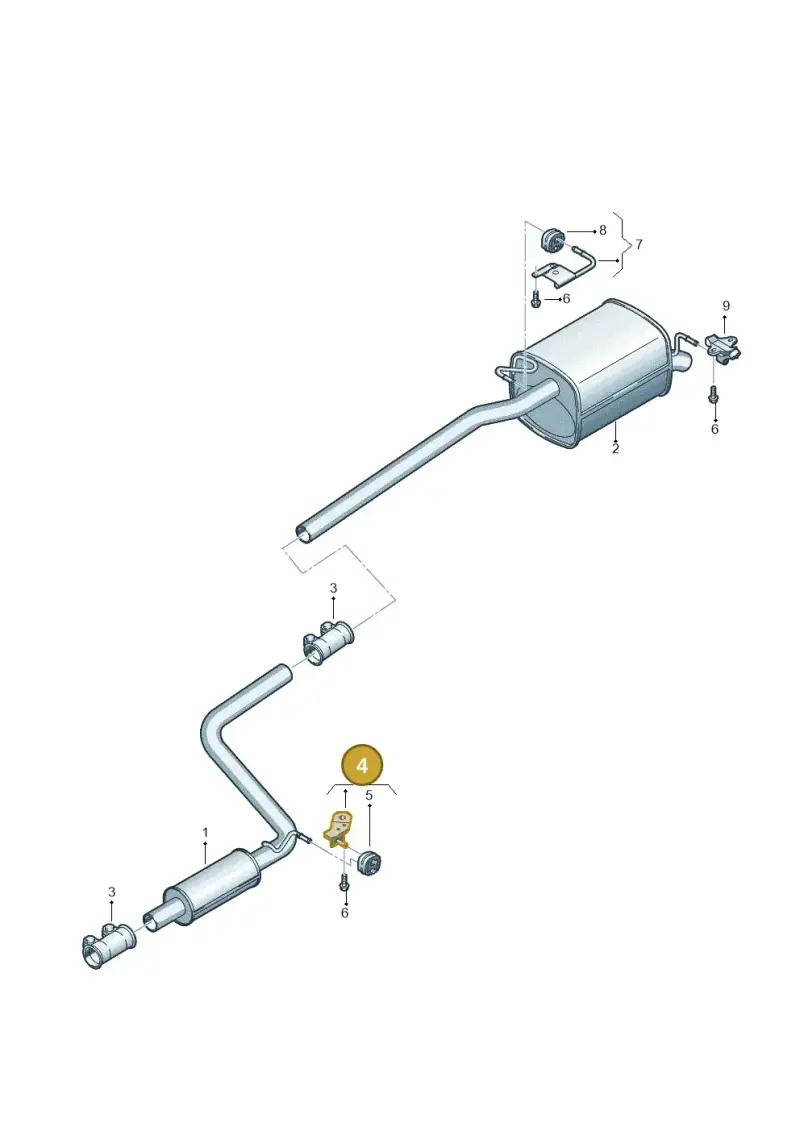 2K0253144E — Volkswagen Caddy Maxi Kombi (2010-2015) diagram 690254830, position 4