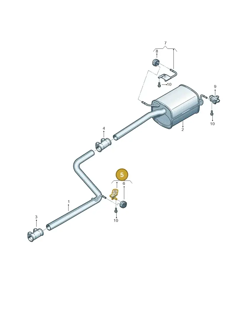 2K0253144E — Volkswagen CADDY (2004-) diagram 866253800, position 5