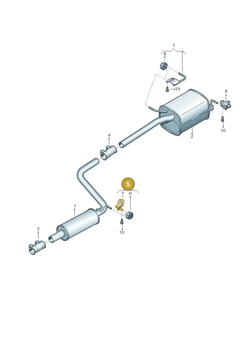 2K0253144E — Volkswagen Caddy kombi (2015-2020) diagram 866253600, position 5
