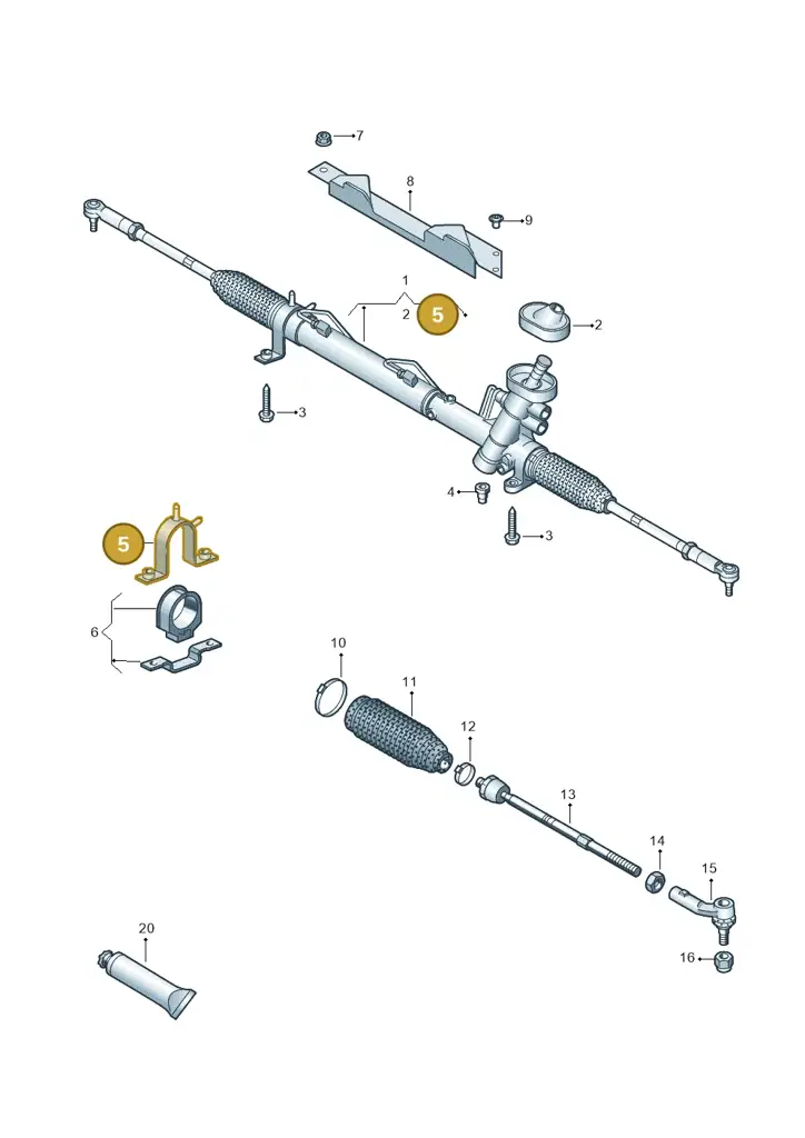 2K0422875 — Volkswagen New beetle cabriolet (2016-2019) diagram 691422400, position 5