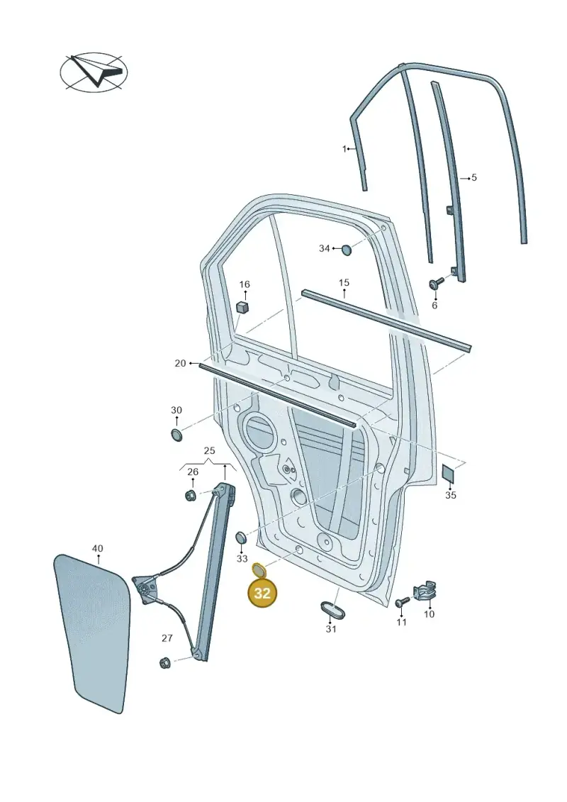 2K0810903 — Volkswagen E-Crafter 35 (2018-2024) diagram 806837600, position 32