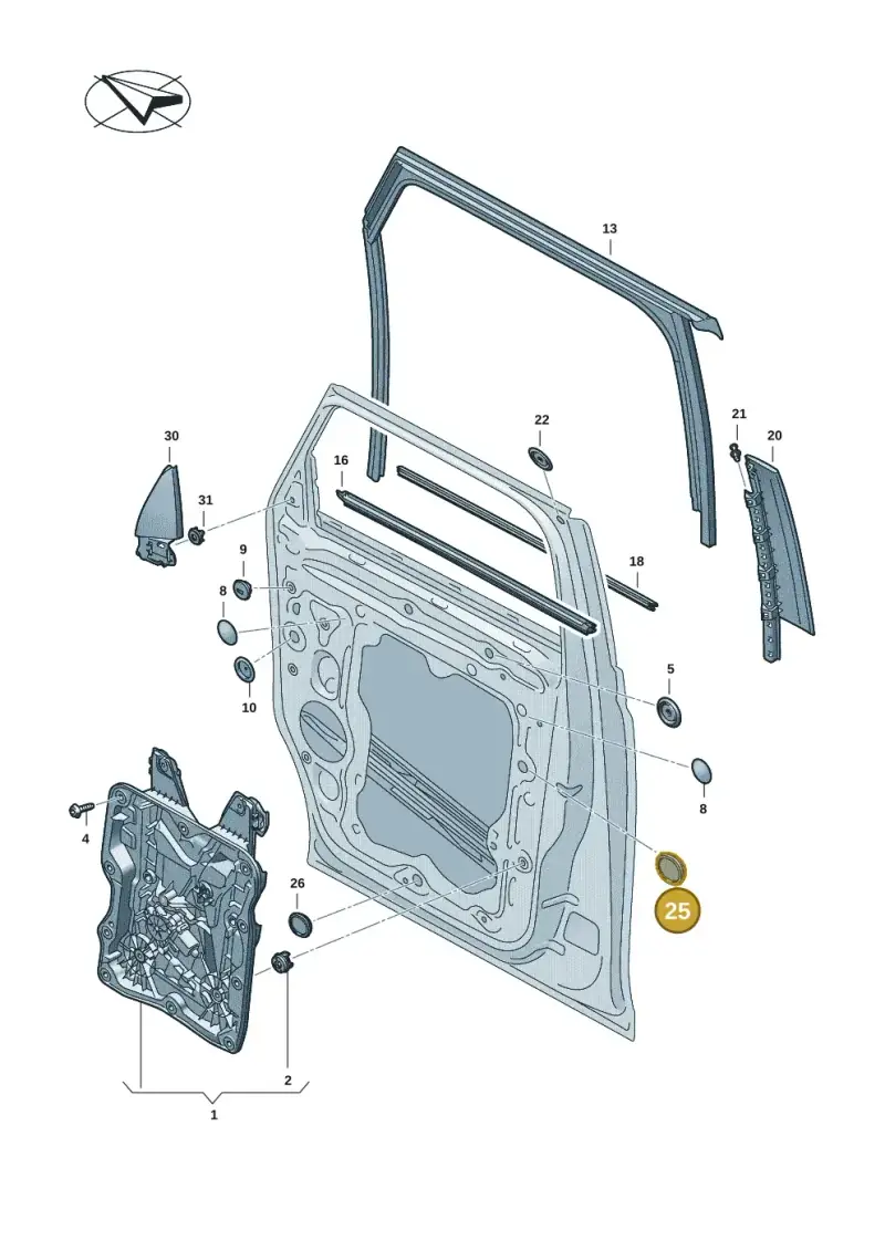 2K0810903 — Volkswagen ID.Buzz (2022-) diagram 15a837500, position 25