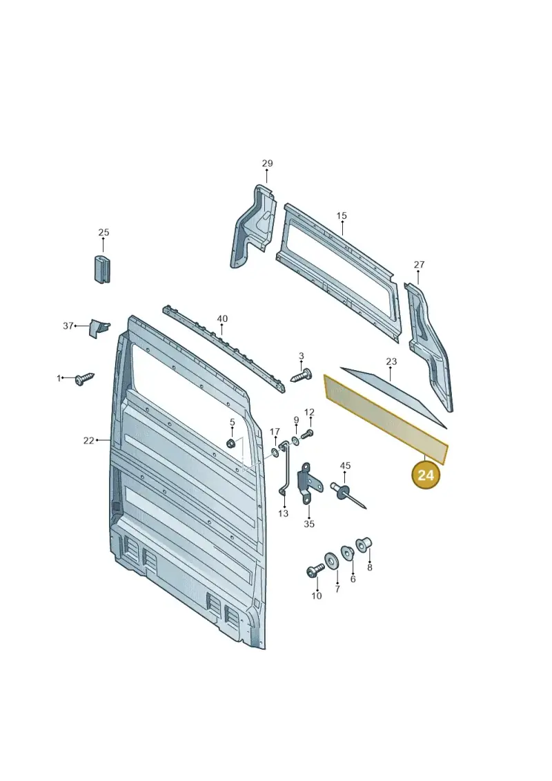 2K0864923 — Volkswagen Crafter 35 panel (2011-2016) diagram 483863900, position 24