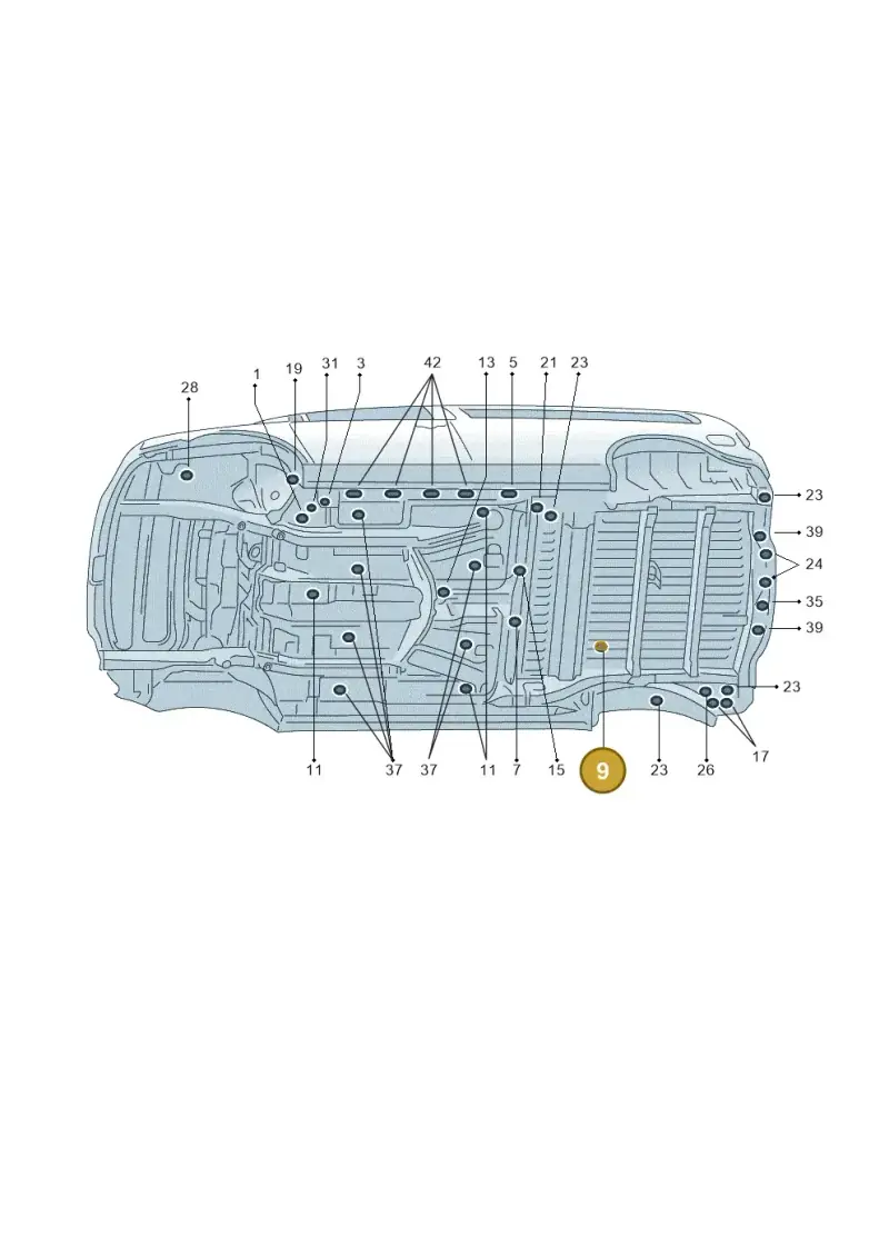 2K0899181 — Volkswagen Caddy (2015-2020) diagram 443803350, position 9