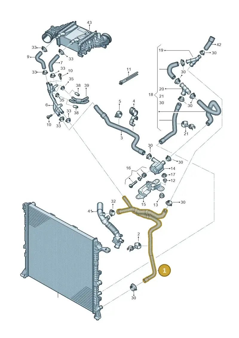 2N0121049L — Volkswagen MAN TGE 55 (2016-2021) diagram 806121050, position 1