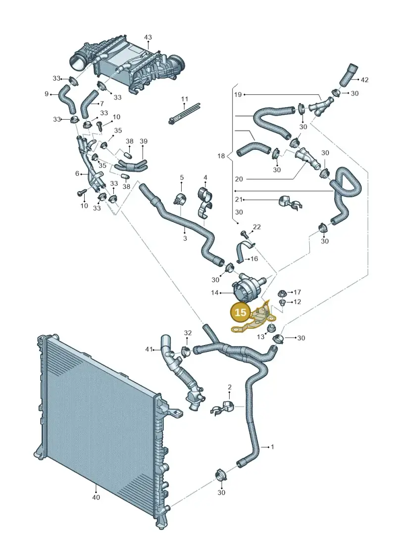 2N0121079AS — Volkswagen MAN TGE 55 (2016-2021) diagram 806121100, position 15