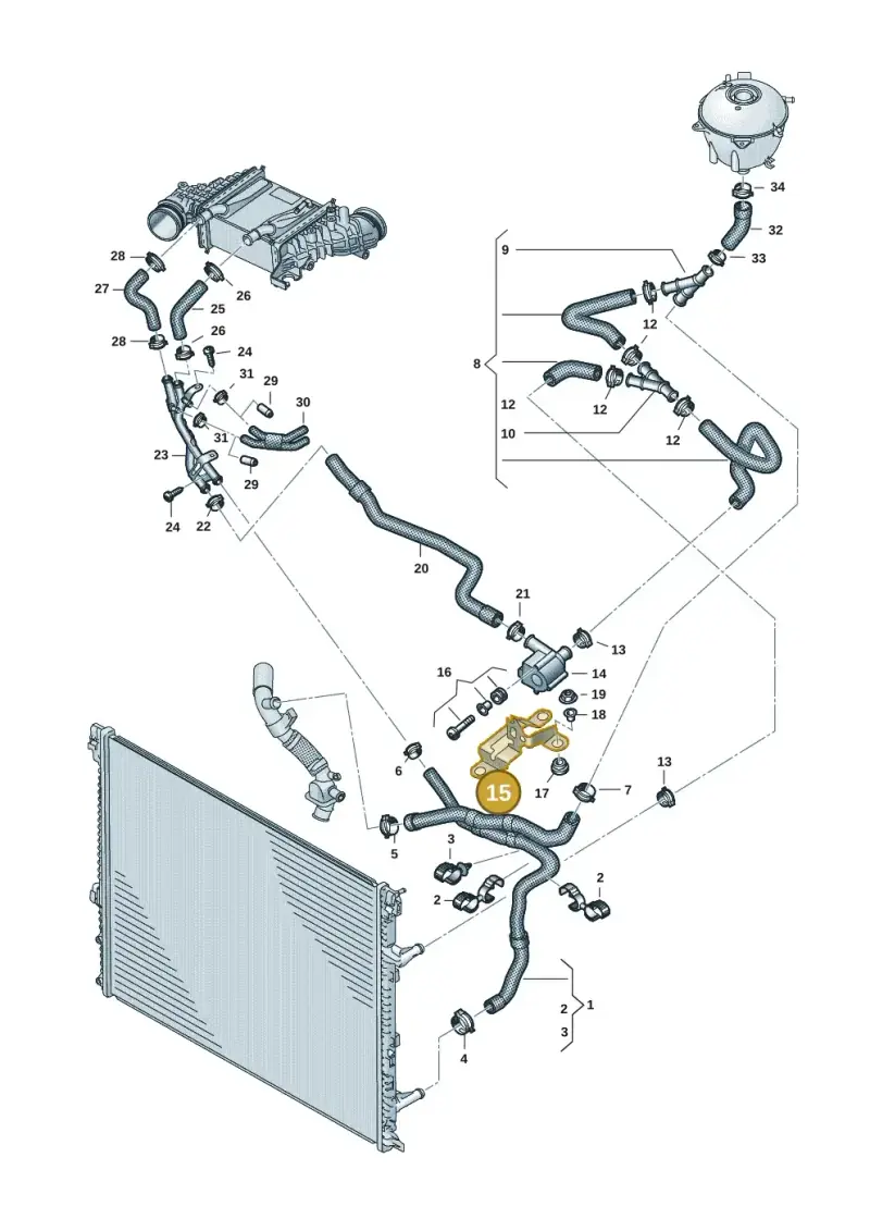 2N0121079AS — Volkswagen MAN TGE 55 (2016-2021) diagram 806121401, position 15