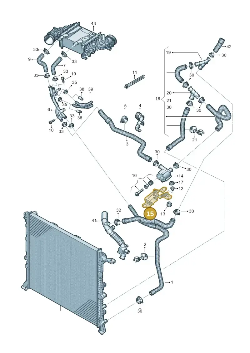 2N0121079AS — Volkswagen MAN TGE 55 (2016-2021) diagram 806121050, position 15