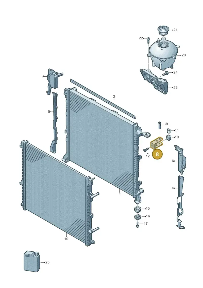 2N0121079G — Volkswagen MAN TGE 55 (2016-2021) diagram 806122000, position 8