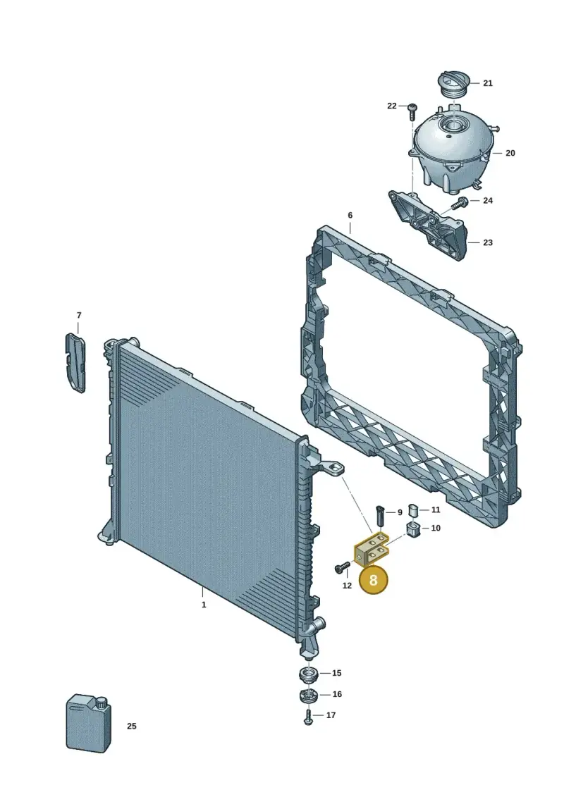 2N0121079G — Volkswagen E-Crafter 35 (2018-2024) diagram 599121002, position 8