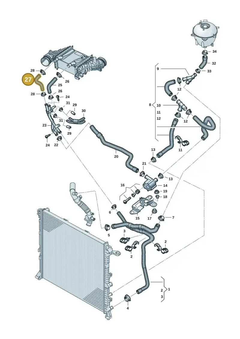 2N0121096P — Volkswagen MAN TGE 55 (2016-2021) diagram 806121301, position 27