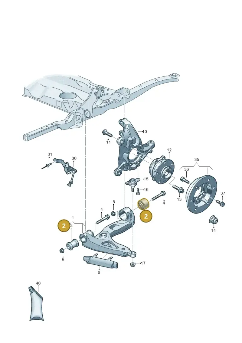 2N0407182C — Volkswagen E-Crafter 35 (2018-2024) diagram 806407000, position 2