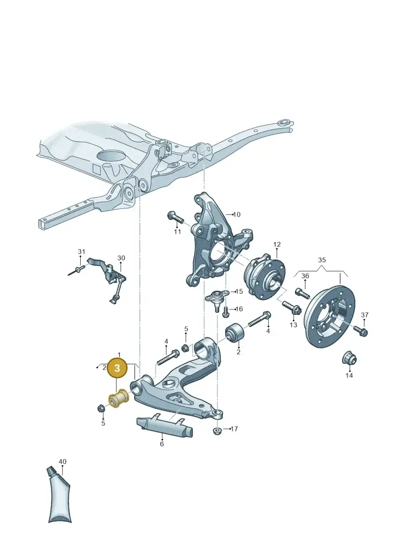 2N0407183B — Volkswagen E-Crafter 35 (2018-2024) diagram 806407000, position 3