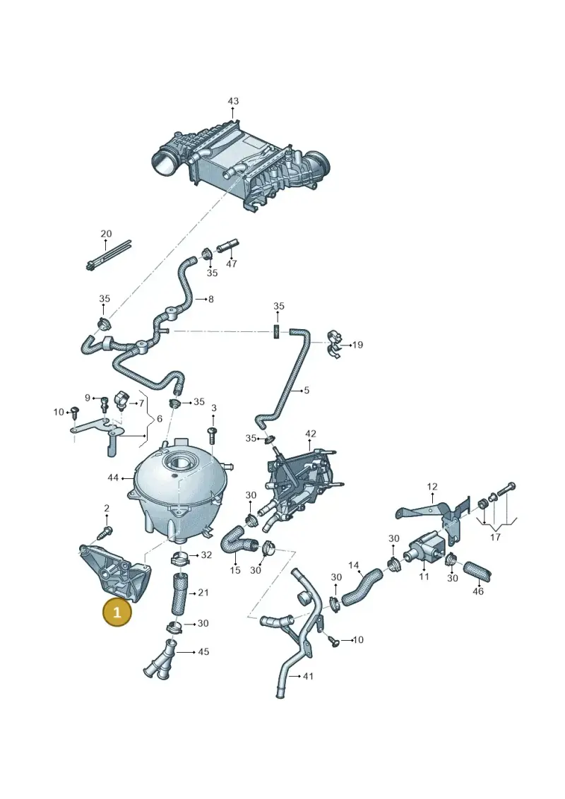 2N1121079A — Volkswagen MAN TGE 55 (2016-2021) diagram 806121070, position 1