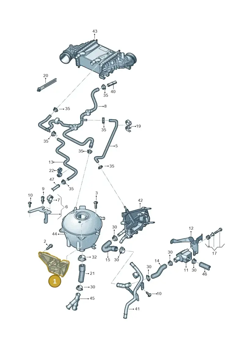 2N1121079A — Volkswagen MAN TGE 55 (2016-2021) diagram 806121110, position 1