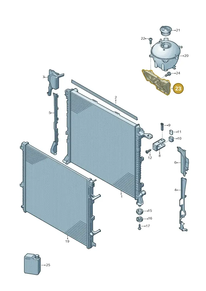 2N1121079A — Volkswagen MAN TGE 55 (2016-2021) diagram 806122000, position 23