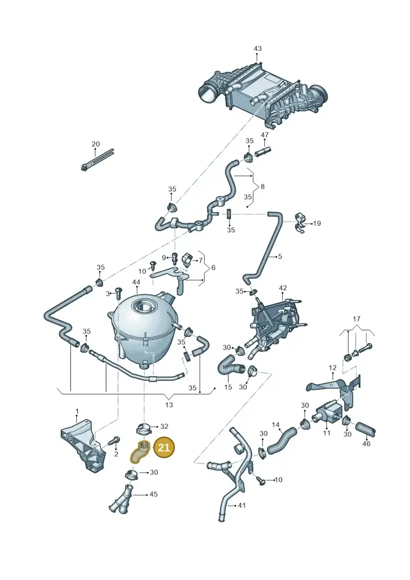 2N2121058 — Volkswagen MAN TGE 55 (2016-2021) diagram 806121080, position 21