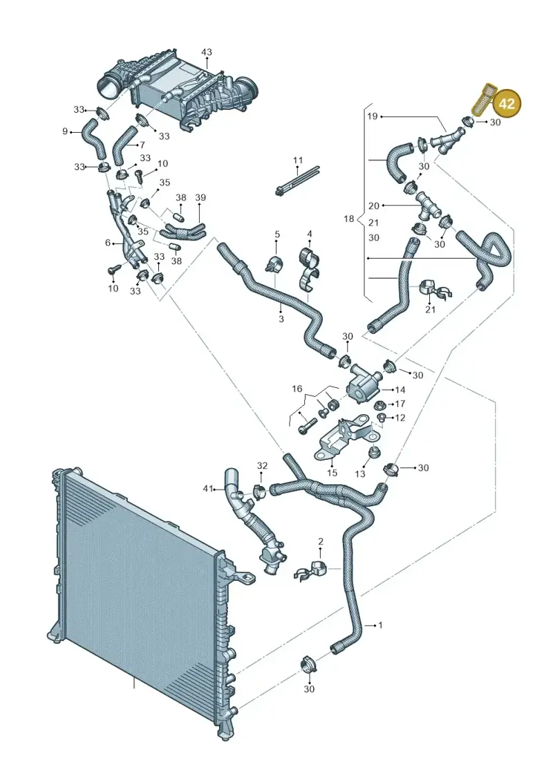 2N2121058 — Volkswagen MAN TGE 55 (2016-2021) diagram 806121050, position 42