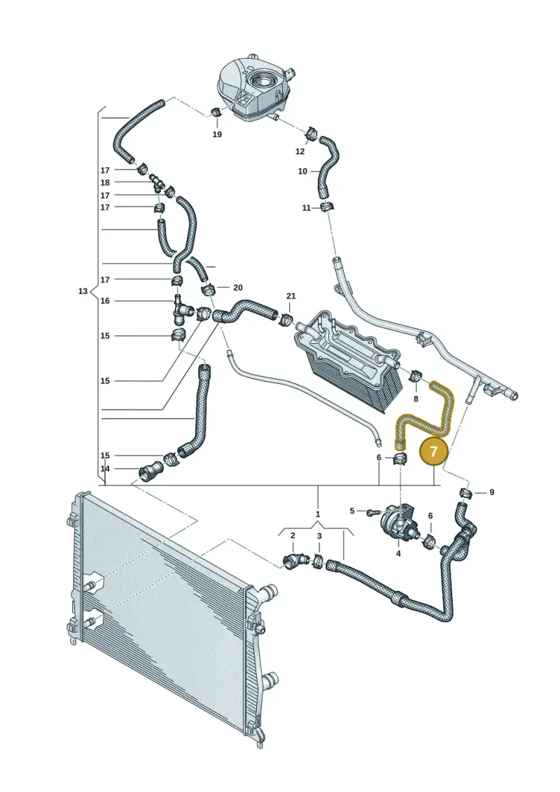 2Q0121063 — Volkswagen Taigo (2021-2024) diagram 2f0121220, position 7